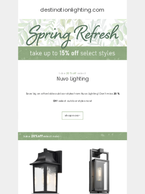 Destination Lighting - Affordable Outdoor Styles for Less