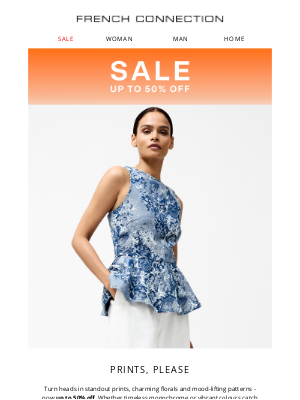 French Connection (United Kingdom) - Print lovers, rejoice: up to 50% off
