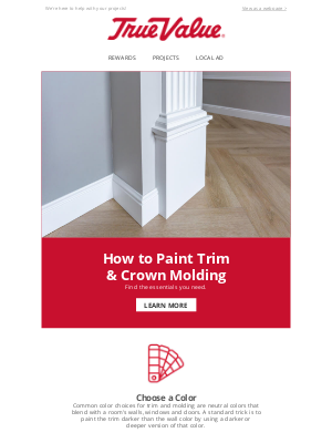 True Value - Learn How To Paint Trim And Crown Molding Now!