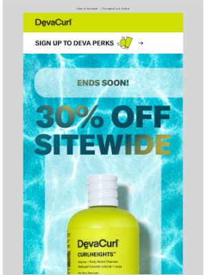 DevaCurl - 🚨 Don’t Miss Out: 30% OFF Ends Tomorrow!
