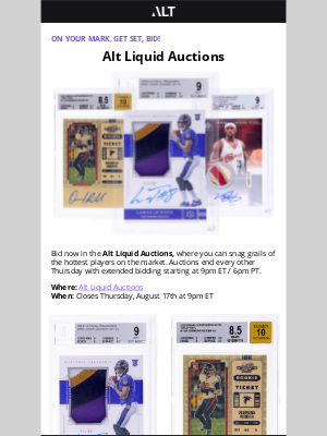 Beckett Media - Alt Liquid Auctions - Closing Tomorrow!