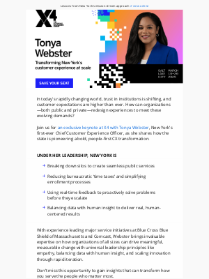 Qualtrics - Tonya Webster at X4 | Customer Experience at Scale