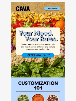 CAVA - Your bowl, your rules