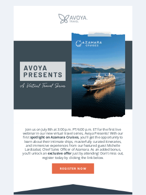 Uniworld Boutique River Cruise Collection - Join Us for Avoya Presents Featuring Azamara Cruises