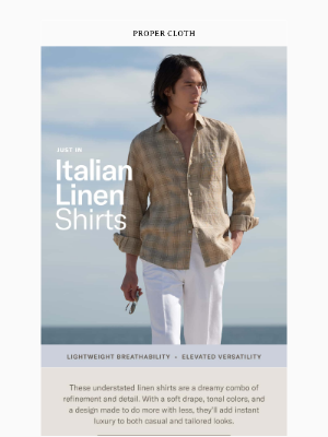 Proper Cloth - Everyday Elegance in Italian Linen