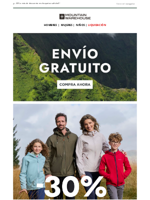 Mountain Warehouse (Spain) - Envío gratuito empieza ahora | Solo este fin de semana