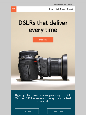 Keh - In demand KEH Certified™ DSLRs 🧡