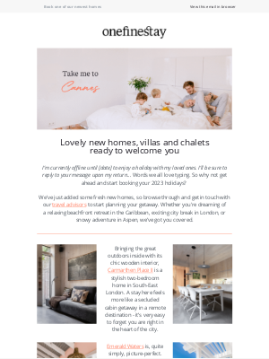 onefinestay - Get your suitcase ready