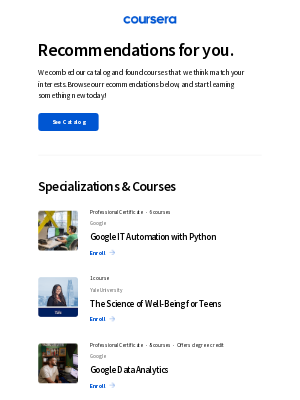 Coursera - Recommended: Google IT Automation with Python