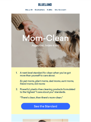 Blueland - What does Mom-Clean even mean?
