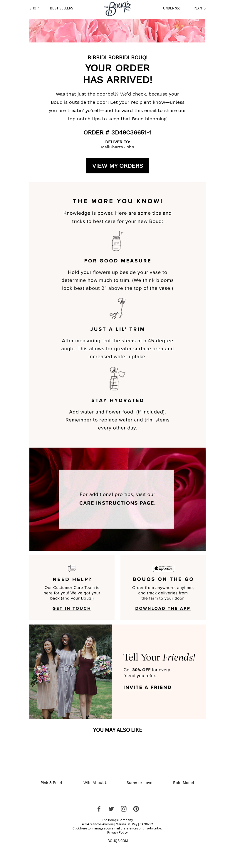 The Bouqs Company - 🎉 Cue the Confetti: Your Bouq is Here! 📦