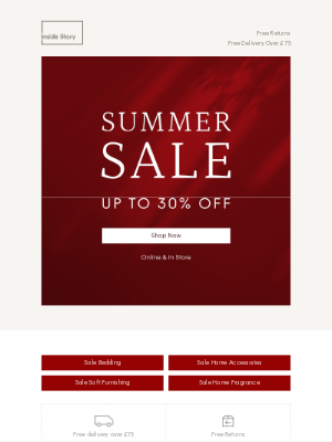 Inside Story (United Kingdom) - SALE now on: Up to 30% off