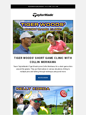 TaylorMade Golf - Tiger Woods' Short Game Clinic With Collin Morikawa