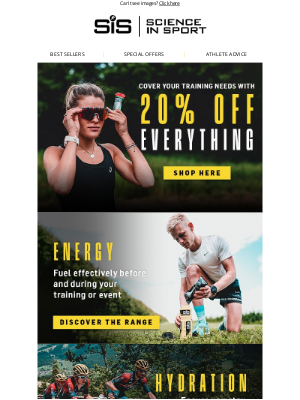 Science in Sport (UK) - Hurry, 20% off everything ends soon