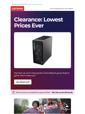Lenovo Technology (United Kingdom) - 🔴 Can’t-Miss Clearance Deals