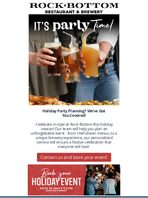 Rock Bottom Restaurant & Brewery - 🎁Deck the Halls at Rock Bottom 🎁