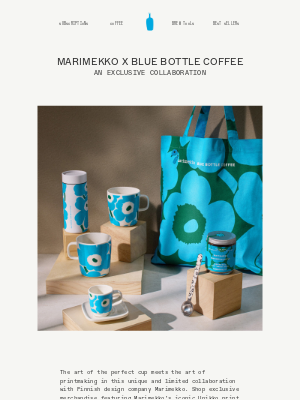 Blue Bottle Coffee - First Access: Marimekko x Blue Bottle Coffee Collection