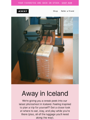 Away - Behind the scenes: Away in Iceland