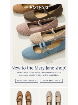 Rothy's - Just landed! NEW MARY JANES.