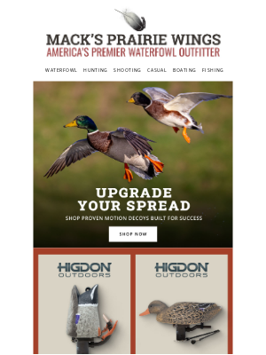 Mack's Prairie Wings - Elevate Your Spread With Our Top Motion Decoys!