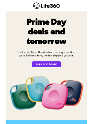 Tile, Inc - Last call on Prime Day deals!
