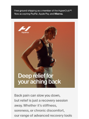 Core - Stiff. Sore. Tight. We've got your back.