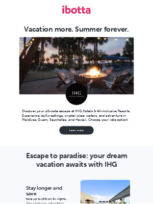 Ibotta - Vacation with IHG
