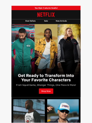 Netflix - Transform into Your Favorite Characters with Cosplay!