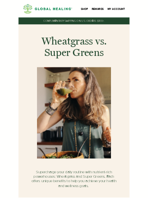 Global Healing Center - What’s the difference between Wheatgrass and Super Greens?