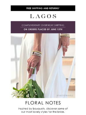 LAGOS - Blushing Bridal Styles + Free Overnight Shipping