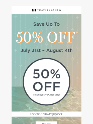 You Still Have 50% Off to Spend