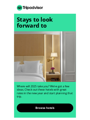 Great rates on stays in 2025