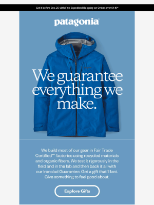 Patagonia - Gifts that’ll stick with them