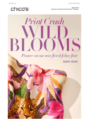 Our WILDEST print yet 🐆💐🌸