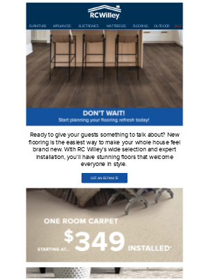 RC Willey - Transform Your Floors Before Company Comes