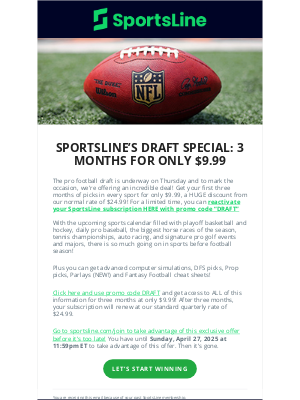 CBS Sports - 🏈An amazing deal to get you into football season