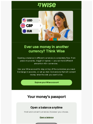 Wise - Top up your Wise account today