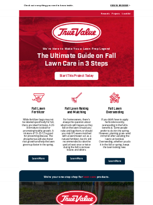 True Value - 🏡The Ultimate Guide on Fall Lawn Care in 3 Steps