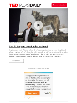TED - Can AI help us speak with wolves?