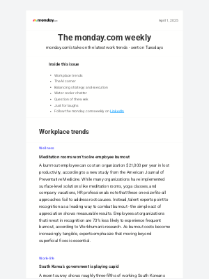 Monday - Balancing strategy and execution