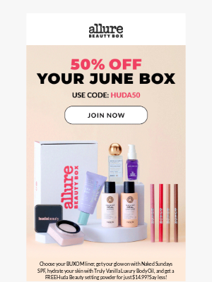 Bon Appetit - Get 50% Off Your Allure Beauty Box