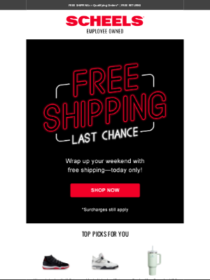 SCHEELS - Free Shipping Ends Soon!