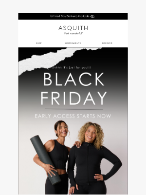 Asquith London - Unlock Your Exclusive Black Friday VIP Offer – Limited Time Only