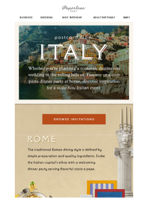 Paperless Post - Ciao from Italy 🇮🇹