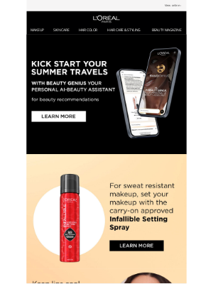 L'Oreal Paris - Planning your next getaway?