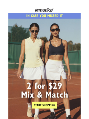 Marika Fitness - 2 for $29—Because One’s Never Enough ‼️