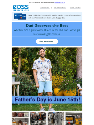 Ross Stores - Gifts Dad Will Love! 💙