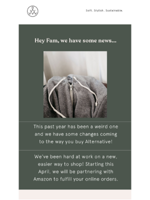 alternativeapparel - We have some news...