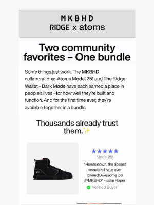 Atoms - Last call: MKBHD bundle ends tonight!