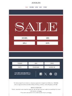 Joules  - Our Sale Starts Now